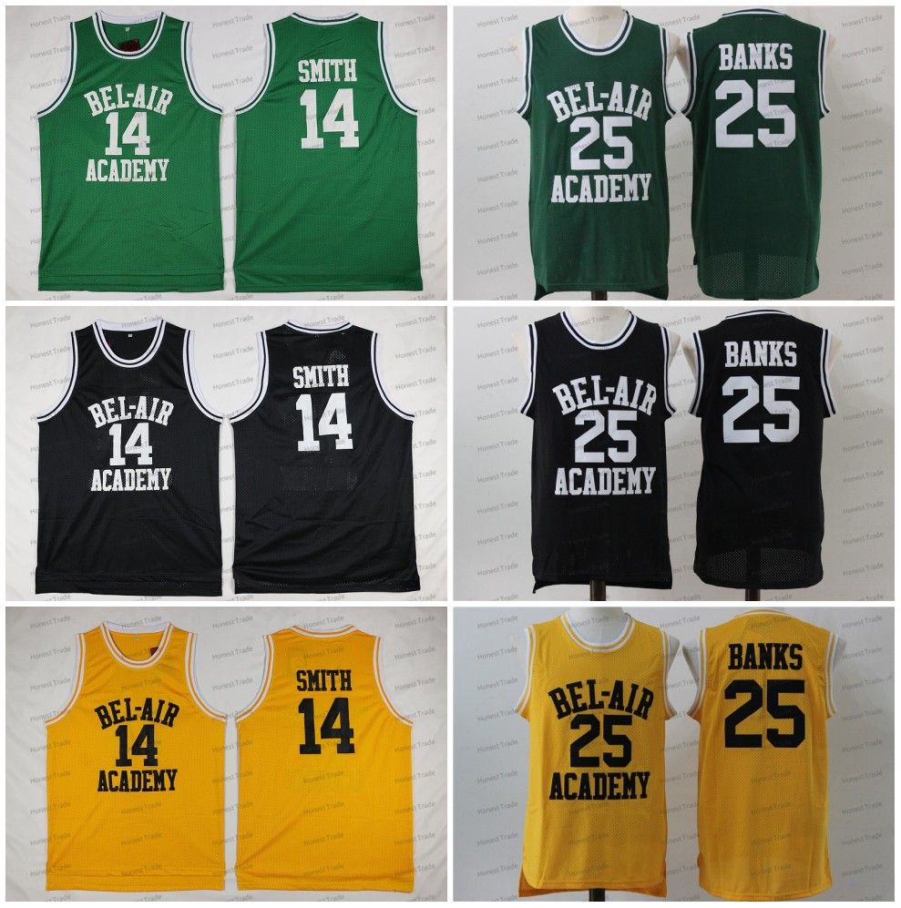 Will Smith Basketball Jersey 14 Bel Air Academy 25 Carlton Banks