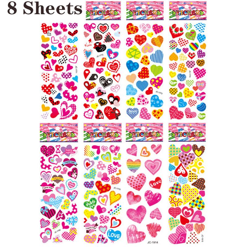 8 Sheets Heart