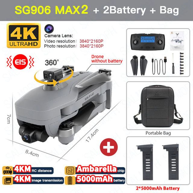 SG906 MAX2+Bag+2*Battery