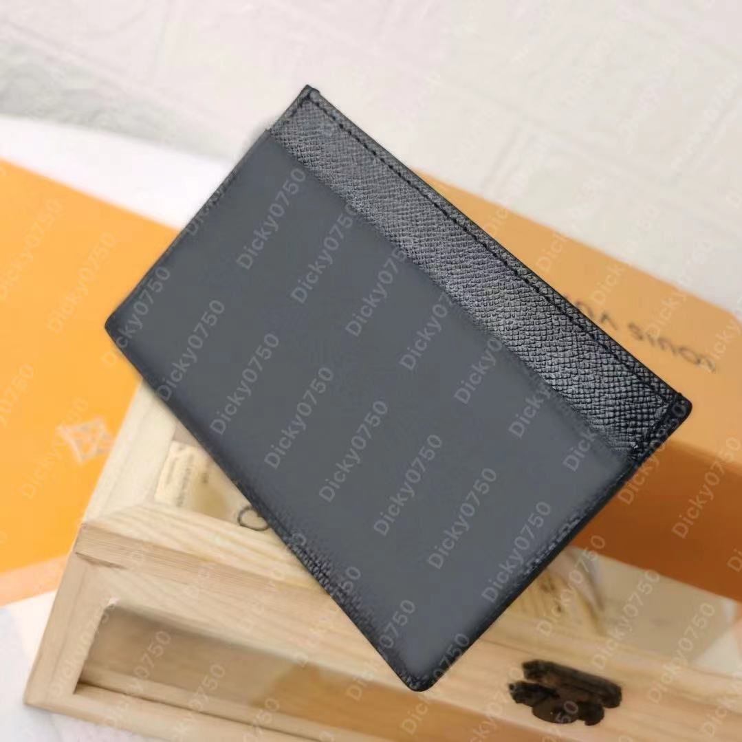 Black checked card holder