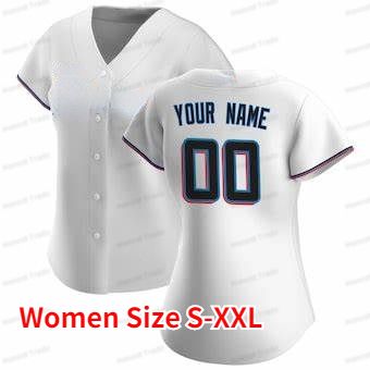 Mujeres White Jersey, S-XXL