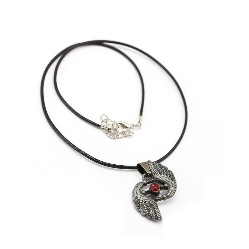 Black rope necklace 3.8x2.7cm