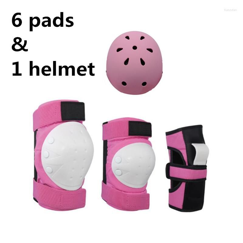 6pads 1 خوذة Pink1