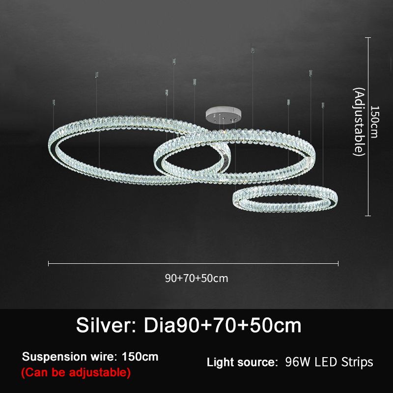 Silver-90+70+50cm