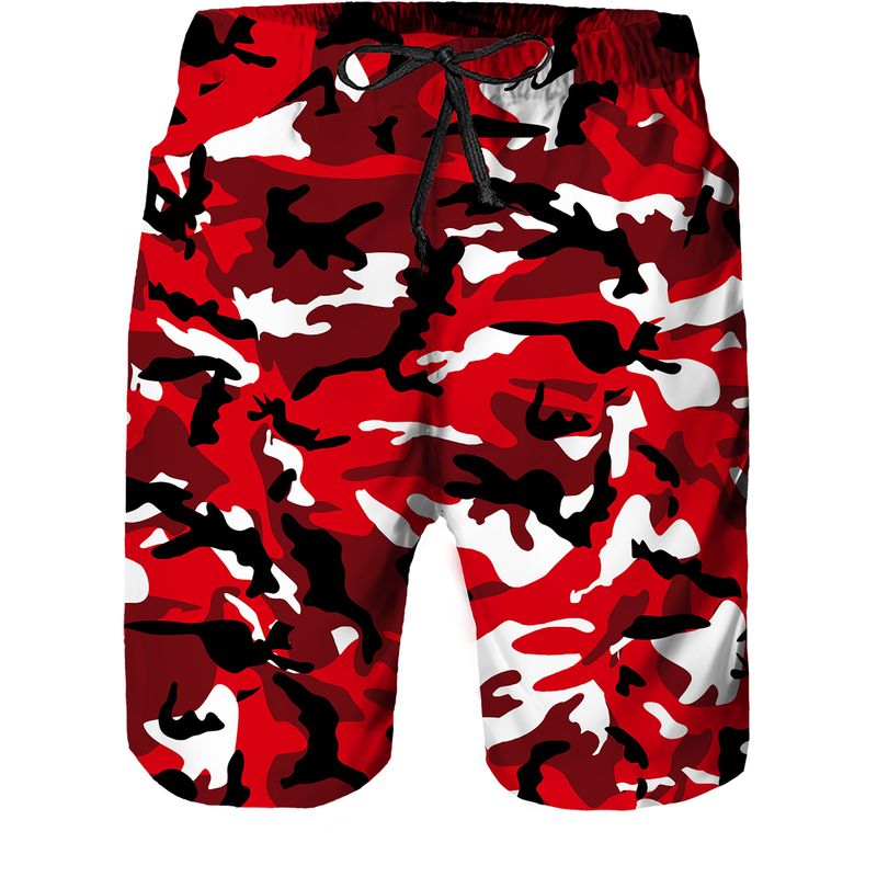 Shorts-red Camo