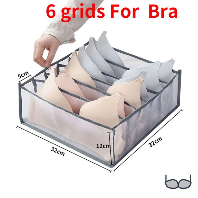 Bra 6 Grid Grey