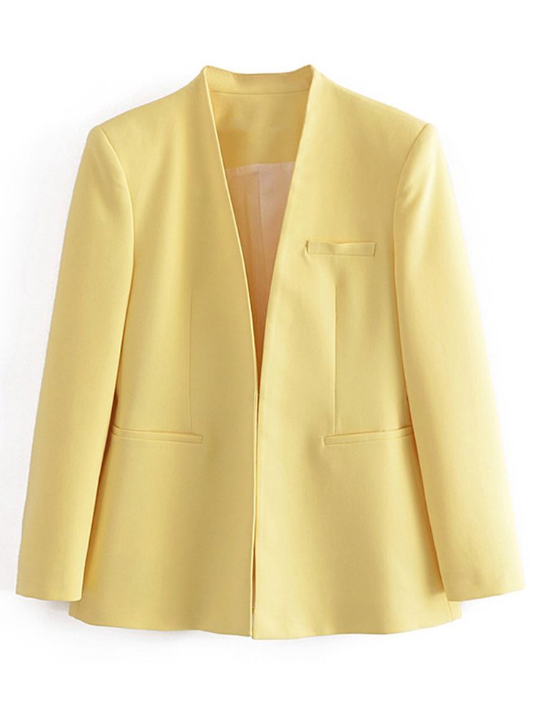 Blazer jaune clair