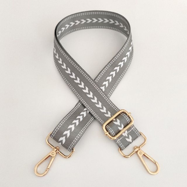 Color:grey gold buckle