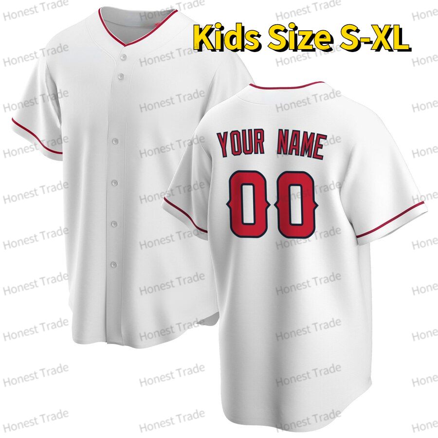 YTH/Kids White Jersey, S-XL