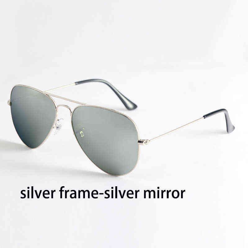 silver frame-silver mirror