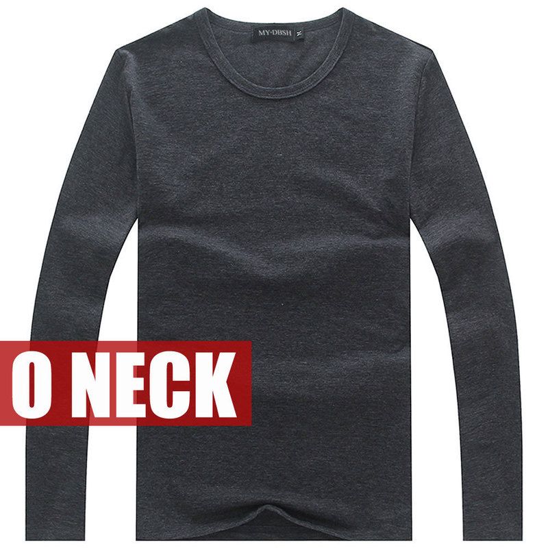 O Neck Dark Srey Grey