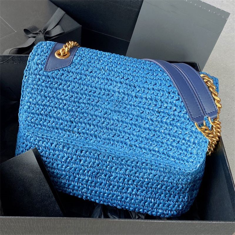 Top Quality Niki Medium Chain Bag Weave Crinkled Vintage Leather