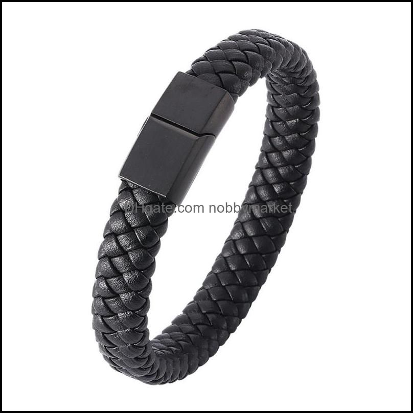 165Mm Black Leather