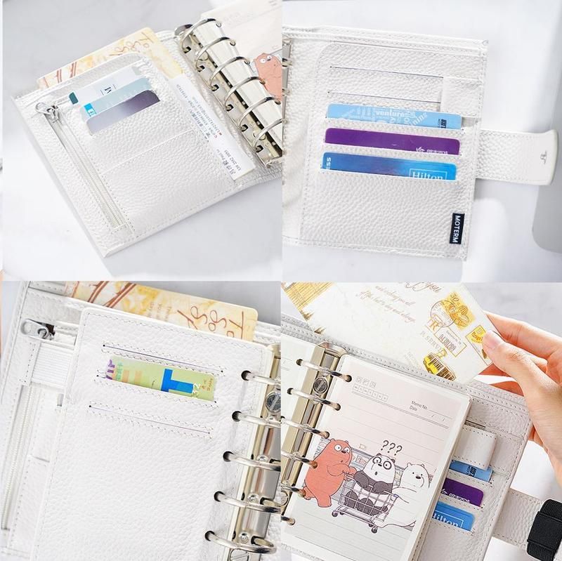 Wholesale Moterm Luxe Series Pocket Planner A7 Size Notebook With 30 MM  Silver Rings Mini Agenda Organizer Cowhide Diary Notepad 220401255j From  Gors, $56.96