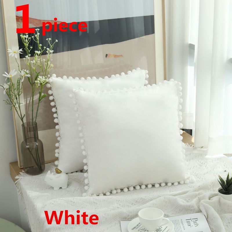 45x45cm Velvet-7241 White