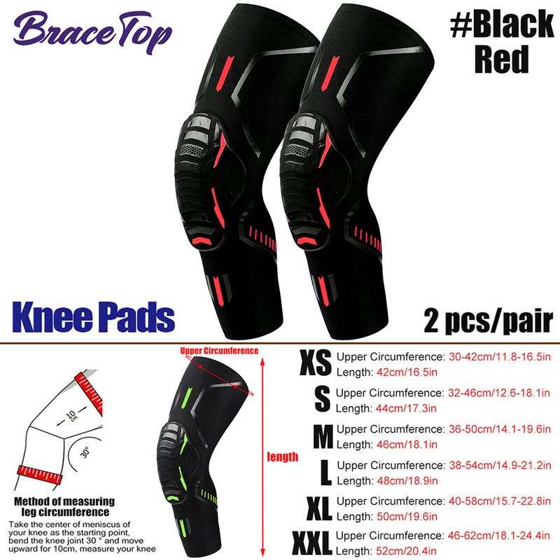 Knee Pads Black Red