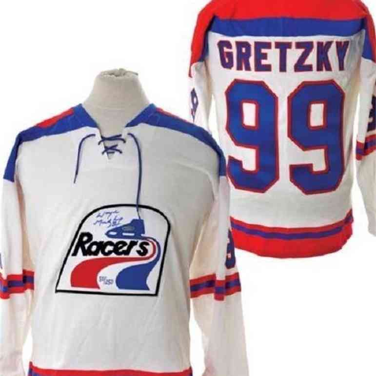 to Die for Collectibles 1978 #99 Wayne Gretzky Indianapolis Racers Home White Wha Jersey, Size XXL, New Without Tags