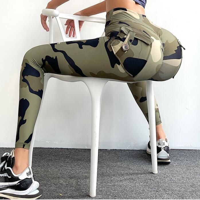 Pantalon de bouton camouflage