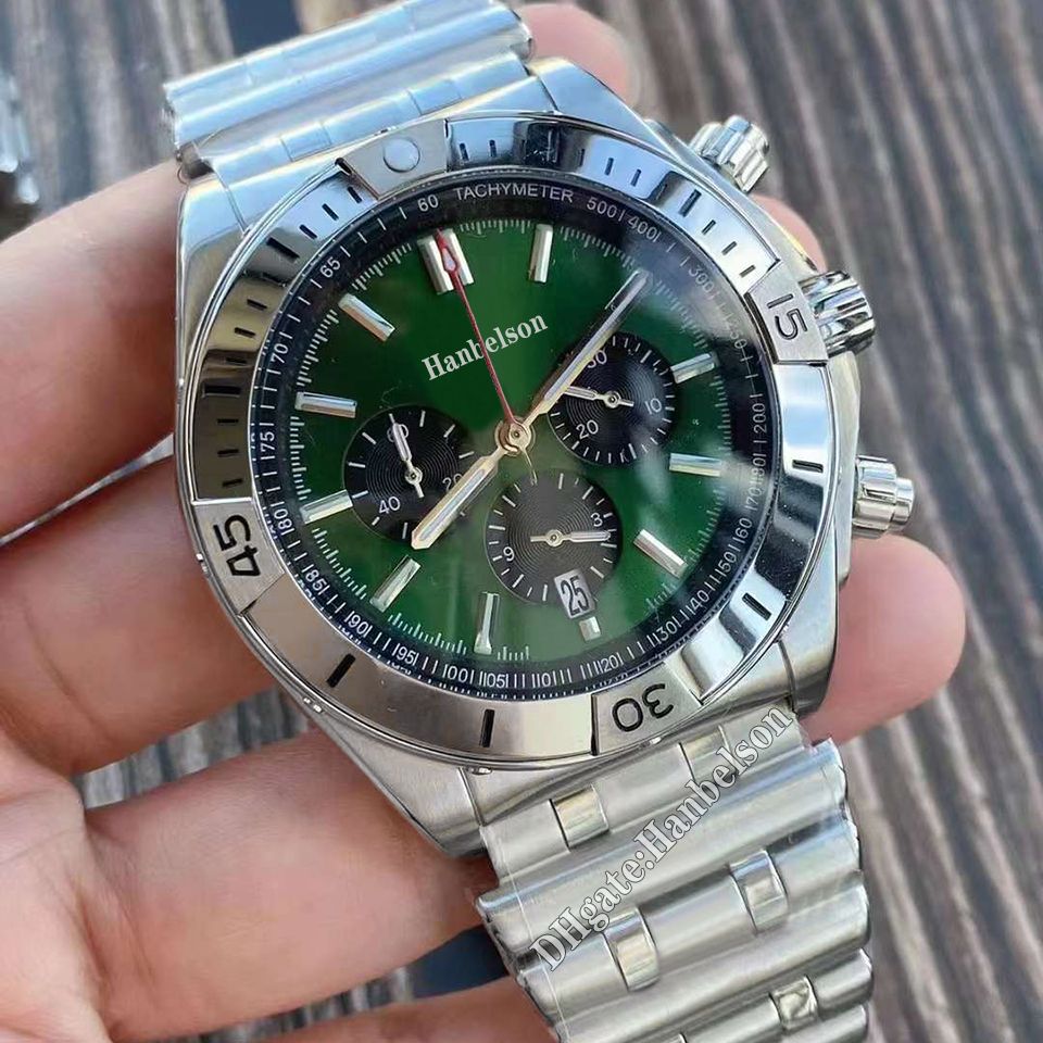 Silver (green dial)