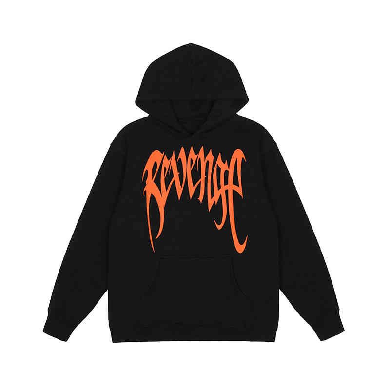 American Revenge Orange Letter Skull 