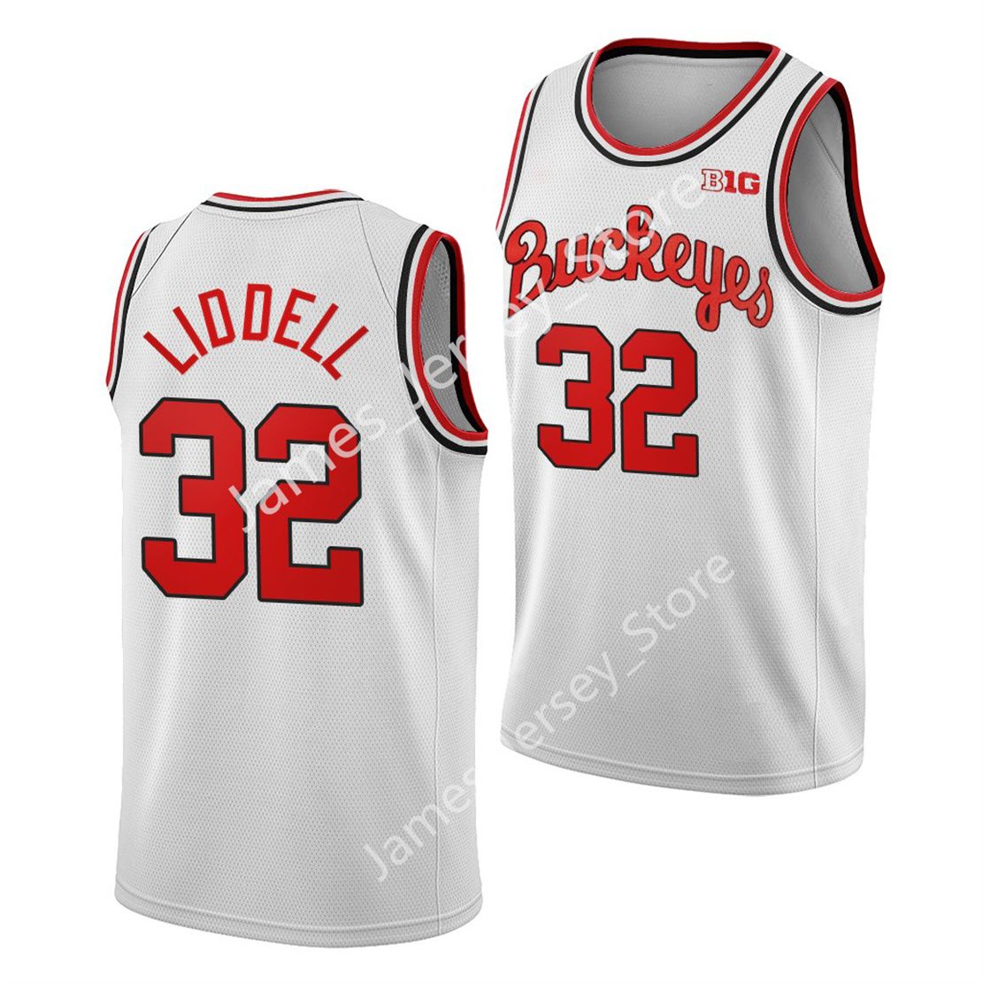 32 E.J. Jersey Basketball Liddell