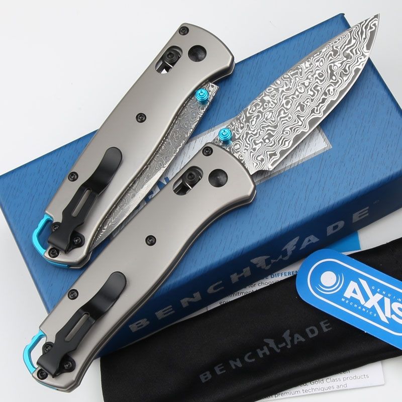 Benchmade 535/535 TI Bugout AXIS Folding Knife 3.24 Damascus Plain