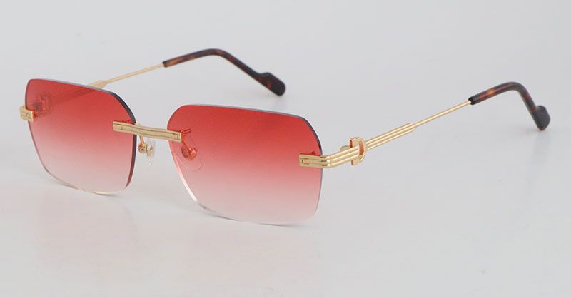 Gold Red Lens