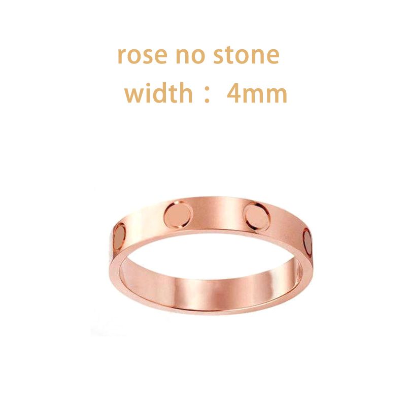 4 mm Rose geen stenen