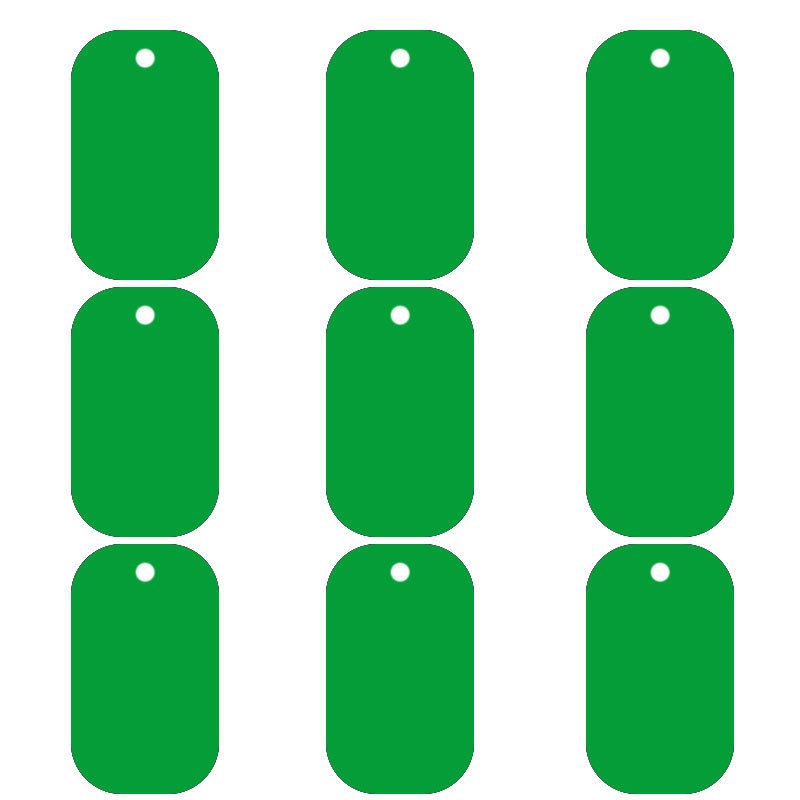 Green-Tags with Rubber