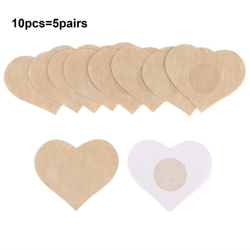 5pairs autocollant coeur-one taille