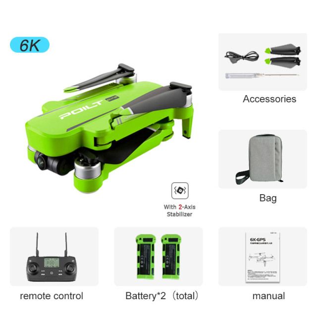 Green+Portable Bag+2 Battery