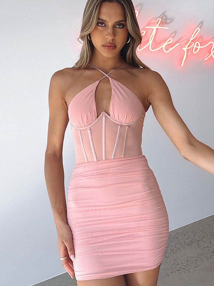 Robe rose licou