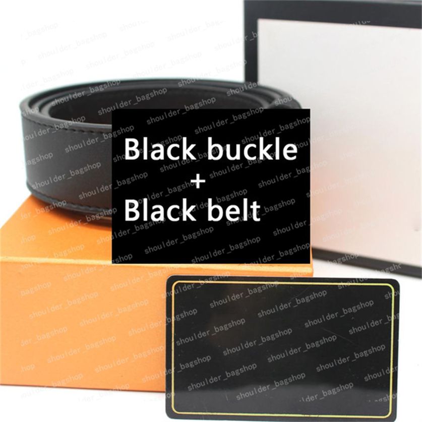 Ceinture noire à boucle noire # G04