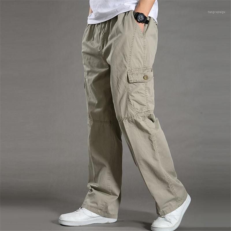 Summer Cotton Men Cargo Pants Mens 