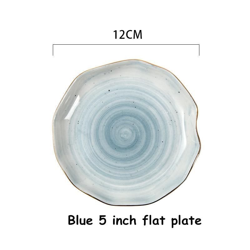 Blue 5 inch flat