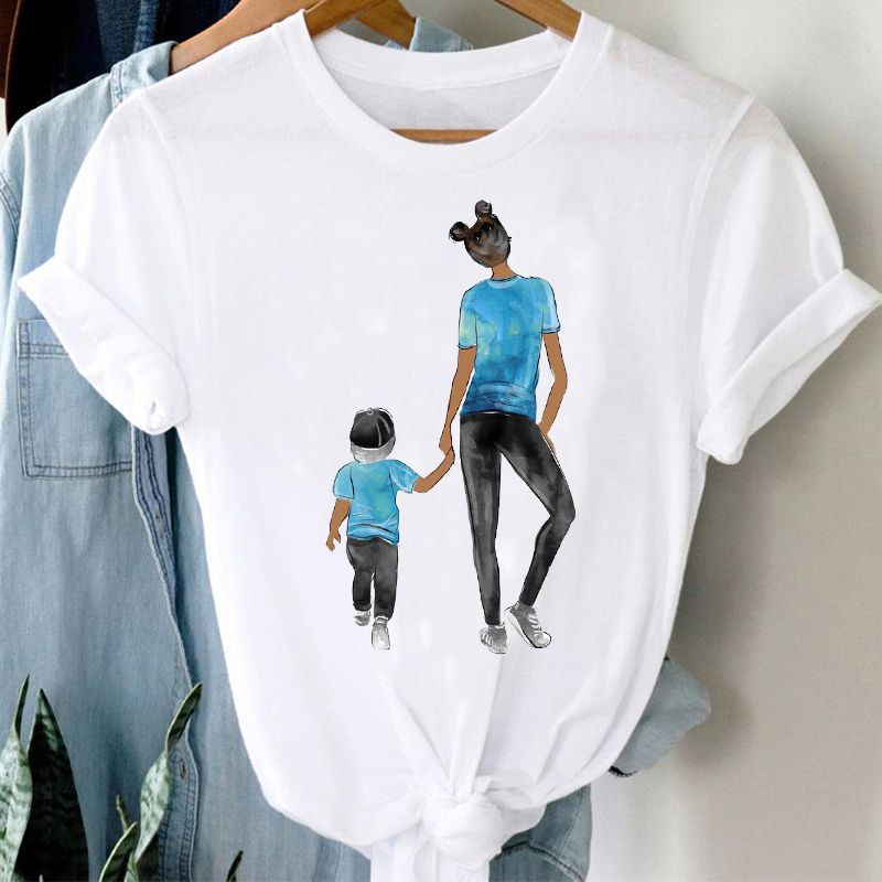 T shirts Women 90s Watercolor Cartoon Boy Son Mom Mother Mama Fashion Clothes Stylish Tshirt Top T shirts Women 90s Watercolor Cartoon Boy Son Mom Mother Mama Fashion Clothes Stylish Tshirt Top