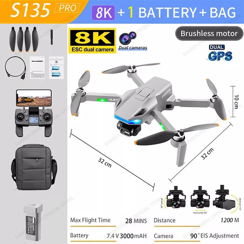 s135 pro 8k 1b bag