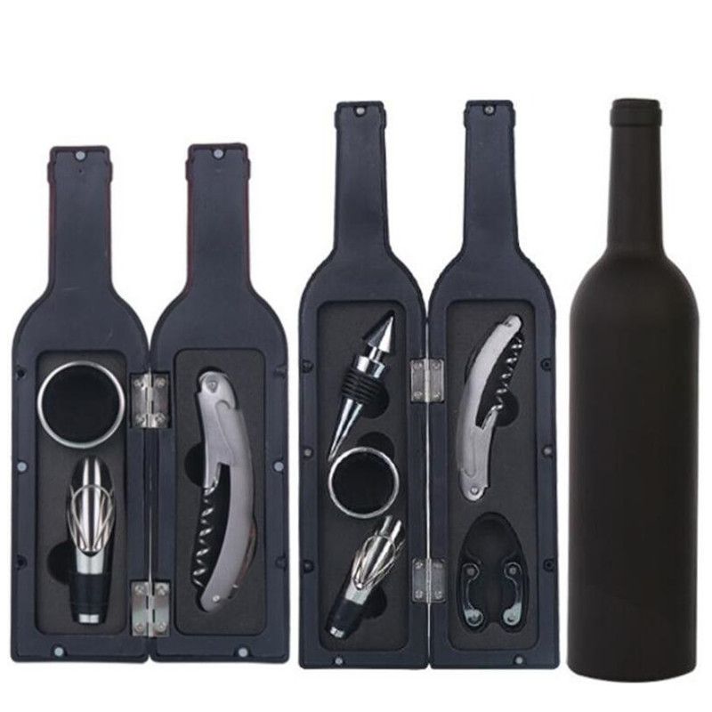 set de tapón de la botella tapón vertedor vino vino y espacio para su propia botella vino vino del sistema de herramientas Vino botella caja & accesorios con