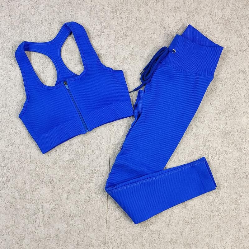 Blue Pants Bra Set