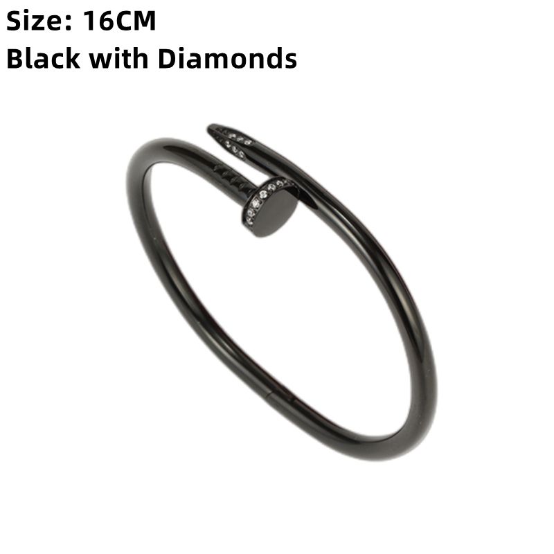 16cm Black with Diamonds