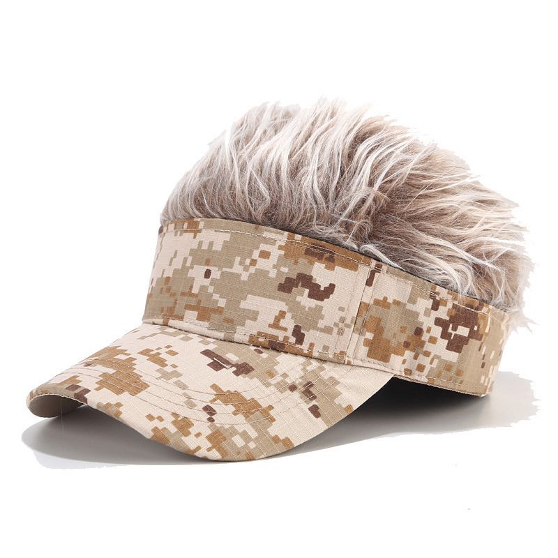Women Adjustable Sunshade Snapback Wig 