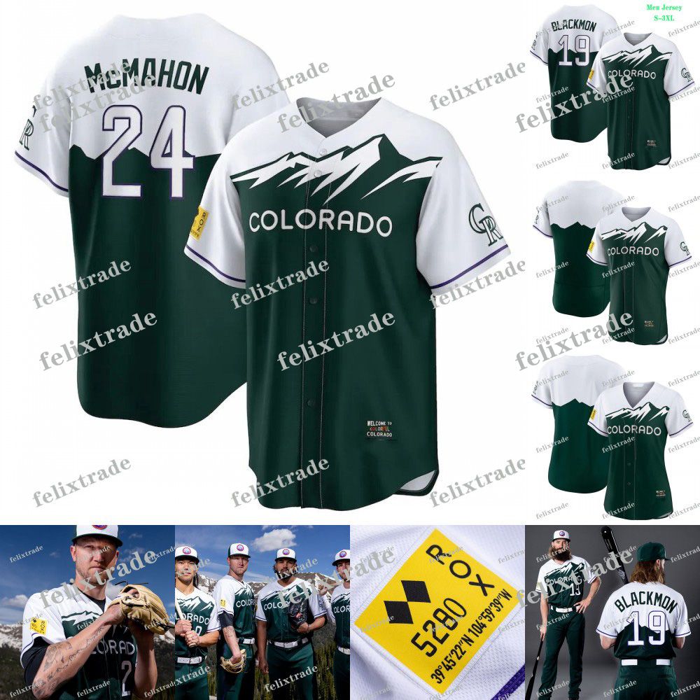 Colorado Ryan McMahon 2022 City Connect Jersey Charlie Blackmon Kris Bryant  José Iglesias Connor Joe Austin Gomber Kyle Freeland Sam Hilliard Todd  Helton Núñez De 24,69 €