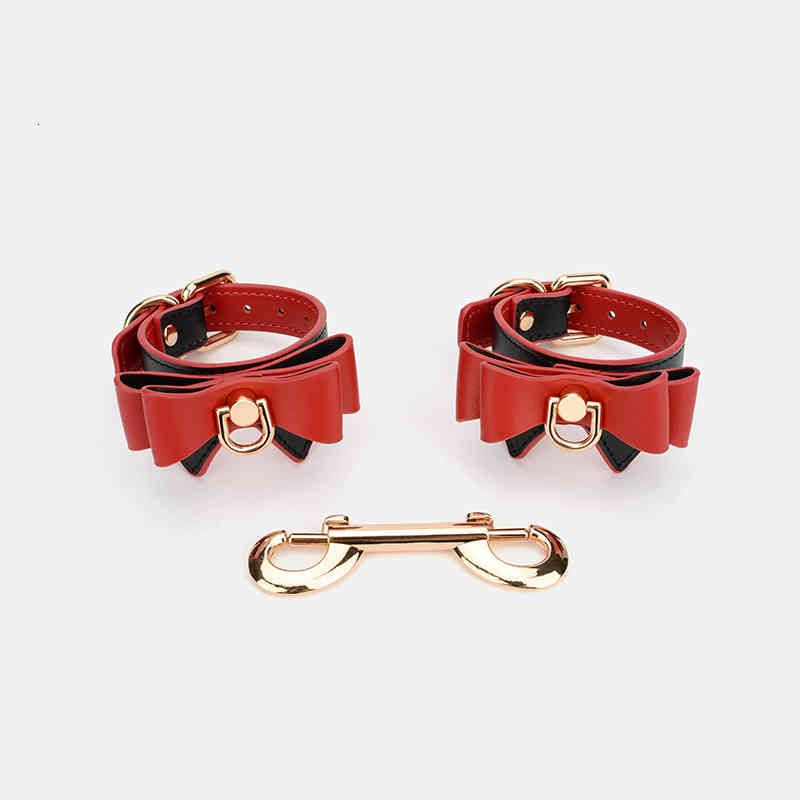Black And Red Handcuffs