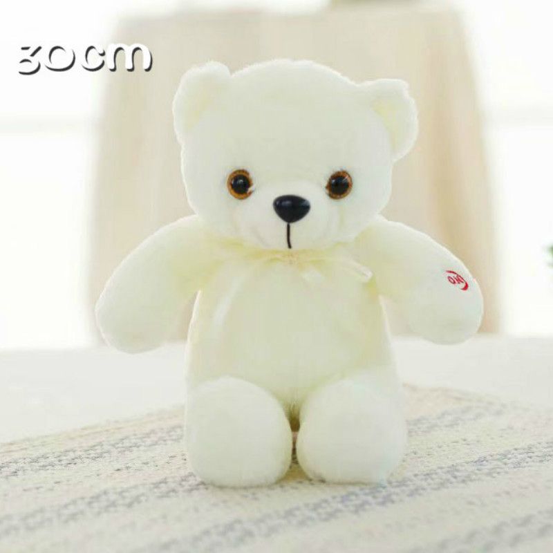 Urso branco de 30 cm