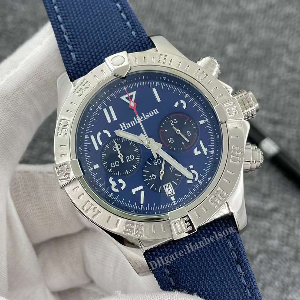 Dial Dial Blue Nylon Cinghia