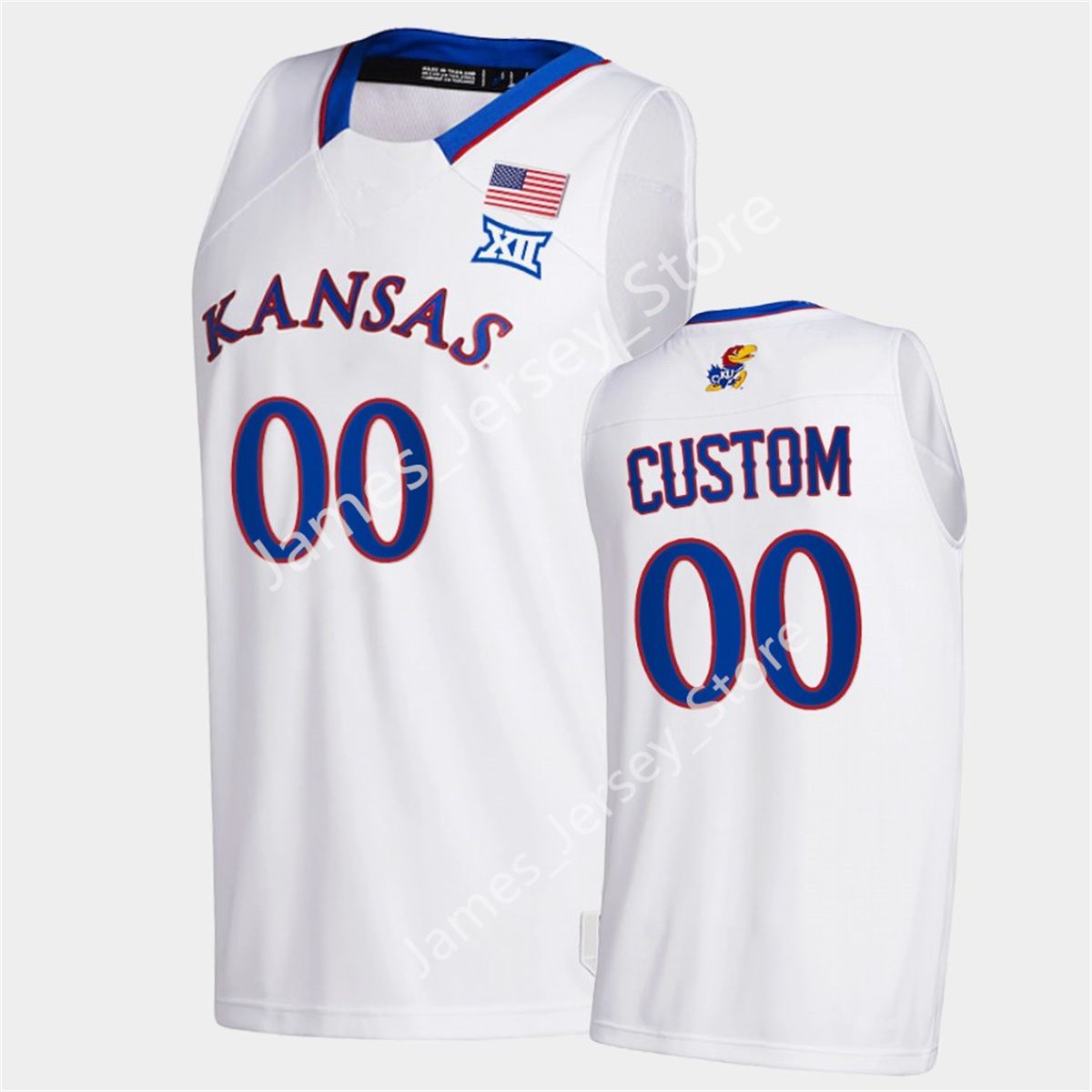 Gradey Dick Basketball Jersey Custom Kansas Jayhawks Basketball Wears NCAA Stitched College Wear