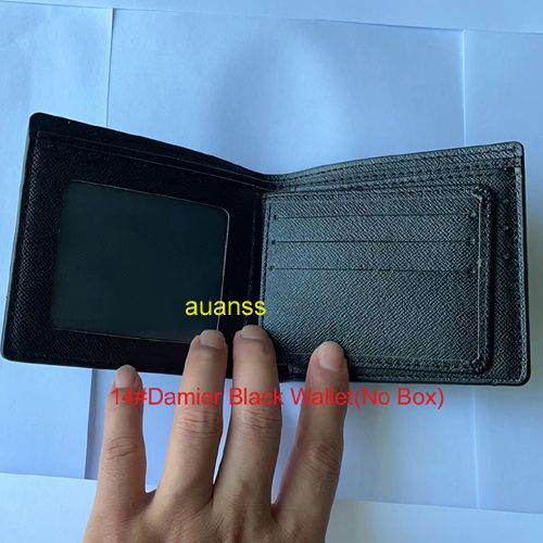 14#Damier Black Wallet (بدون صندوق)