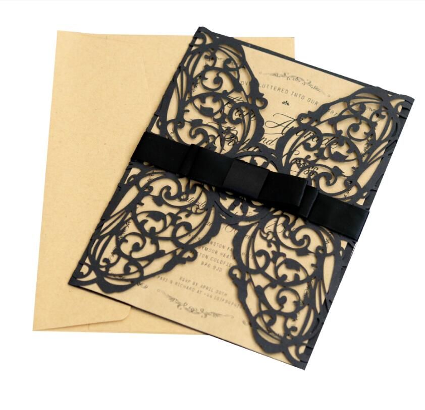 black Invitation Card