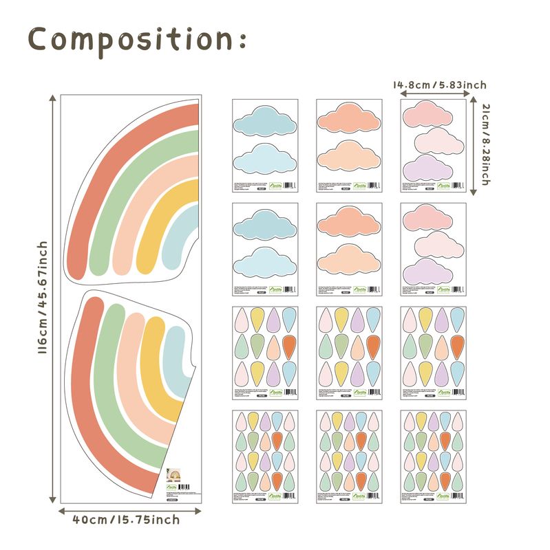 Aardse kleur Rainbow-1 Set13