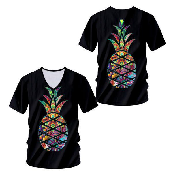 Ananas t -shirt inkt